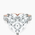 Pre-Designed 14kt Rose Gold Celeste Side Oval Lab Diamond Eternity Ring