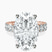 Pre-Designed 14kt Rose Gold Celeste Side Oval Lab Diamond Eternity Ring