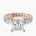 Pre-Designed 14kt Rose Gold Celeste Side Oval Lab Diamond Eternity Ring