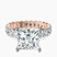 Pre-Designed 10kt Rose Gold Celeste Side Oval Lab Diamond Eternity Ring