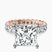 Pre-Designed 10kt Rose Gold Celeste Side Oval Lab Diamond Eternity Ring