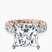 Pre-Designed 10kt Rose Gold Celeste Side Oval Lab Diamond Eternity Ring
