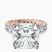 Pre-Designed 18kt Rose Gold Celeste Side Oval Lab Diamond Eternity Ring