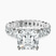 Pre-Designed 18kt White Gold Celeste Side Oval Lab Diamond Eternity Ring