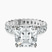 Pre-Designed 14kt White Gold Celeste Side Oval Lab Diamond Eternity Ring