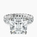 Pre-Designed 14kt White Gold Celeste Side Oval Lab Diamond Eternity Ring