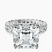 Pre-Designed 10kt White Gold Celeste Side Oval Lab Diamond Eternity Ring