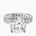 Pre-Designed 14kt White Gold Celeste Side Oval Lab Diamond Eternity Ring