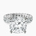Pre-Designed 18kt White Gold Celeste Side Oval Lab Diamond Eternity Ring
