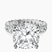 Pre-Designed 10kt White Gold Celeste Side Oval Lab Diamond Eternity Ring