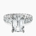 Pre-Designed 14kt White Gold Celeste Side Oval Lab Diamond Eternity Ring