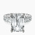 Pre-Designed 10kt White Gold Celeste Side Oval Lab Diamond Eternity Ring