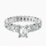 Pre-Designed Platinum Celeste Side Oval Lab Diamond Eternity Ring
