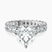 Pre-Designed 14kt White Gold Celeste Side Oval Lab Diamond Eternity Ring