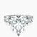 Pre-Designed 14kt White Gold Celeste Side Oval Lab Diamond Eternity Ring