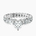 Pre-Designed 14kt White Gold Celeste Side Oval Lab Diamond Eternity Ring