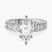 Pre-Designed Platinum Celeste Side Oval Lab Diamond Eternity Ring