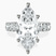 Pre-Designed Platinum Celeste Side Oval Lab Diamond Eternity Ring