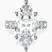 Pre-Designed 10kt White Gold Celeste Side Oval Lab Diamond Eternity Ring