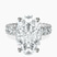 Pre-Designed Platinum Celeste Side Oval Lab Diamond Eternity Ring