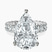 Pre-Designed 14kt White Gold Celeste Side Oval Lab Diamond Eternity Ring