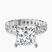 Pre-Designed 18kt White Gold Celeste Side Oval Lab Diamond Eternity Ring