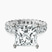 Pre-Designed 18kt White Gold Celeste Side Oval Lab Diamond Eternity Ring