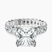 Pre-Designed 18kt White Gold Celeste Side Oval Lab Diamond Eternity Ring
