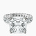 Pre-Designed Platinum Celeste Side Oval Lab Diamond Eternity Ring