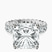 Pre-Designed 10kt White Gold Celeste Side Oval Lab Diamond Eternity Ring