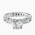 Pre-Designed Platinum Celeste Side Oval Lab Diamond Eternity Ring