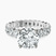 Pre-Designed 18kt White Gold Celeste Side Oval Lab Diamond Eternity Ring