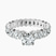 Pre-Designed 14kt White Gold Celeste Side Oval Lab Diamond Eternity Ring
