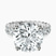 Pre-Designed 10kt White Gold Celeste Side Oval Lab Diamond Eternity Ring