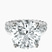Pre-Designed 10kt White Gold Celeste Side Oval Lab Diamond Eternity Ring