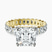 Pre-Designed 10kt Yellow Gold Celeste Side Oval Lab Diamond Eternity Ring
