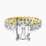 Pre-Designed 10kt Yellow Gold Celeste Side Oval Lab Diamond Eternity Ring
