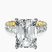 Pre-Designed 10kt Yellow Gold Celeste Side Oval Lab Diamond Eternity Ring