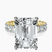 Pre-Designed 10kt Yellow Gold Celeste Side Oval Lab Diamond Eternity Ring