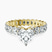 Pre-Designed 18kt Yellow Gold Celeste Side Oval Lab Diamond Eternity Ring