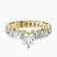 Pre-Designed 10kt Yellow Gold Celeste Side Oval Lab Diamond Eternity Ring