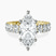 Pre-Designed 10kt Yellow Gold Celeste Side Oval Lab Diamond Eternity Ring