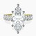 Pre-Designed 14kt Yellow Gold Celeste Side Oval Lab Diamond Eternity Ring