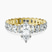 Pre-Designed 10kt Yellow Gold Celeste Side Oval Lab Diamond Eternity Ring