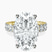 Pre-Designed 10kt Yellow Gold Celeste Side Oval Lab Diamond Eternity Ring
