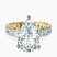 Pre-Designed 18kt Yellow Gold Celeste Side Oval Lab Diamond Eternity Ring