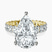 Pre-Designed 18kt Yellow Gold Celeste Side Oval Lab Diamond Eternity Ring