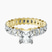 Pre-Designed 14kt Yellow Gold Celeste Side Oval Lab Diamond Eternity Ring
