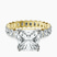 Pre-Designed 10kt Yellow Gold Celeste Side Oval Lab Diamond Eternity Ring