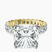 Pre-Designed 10kt Yellow Gold Celeste Side Oval Lab Diamond Eternity Ring
